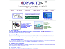 Tablet Screenshot of drwrite.com